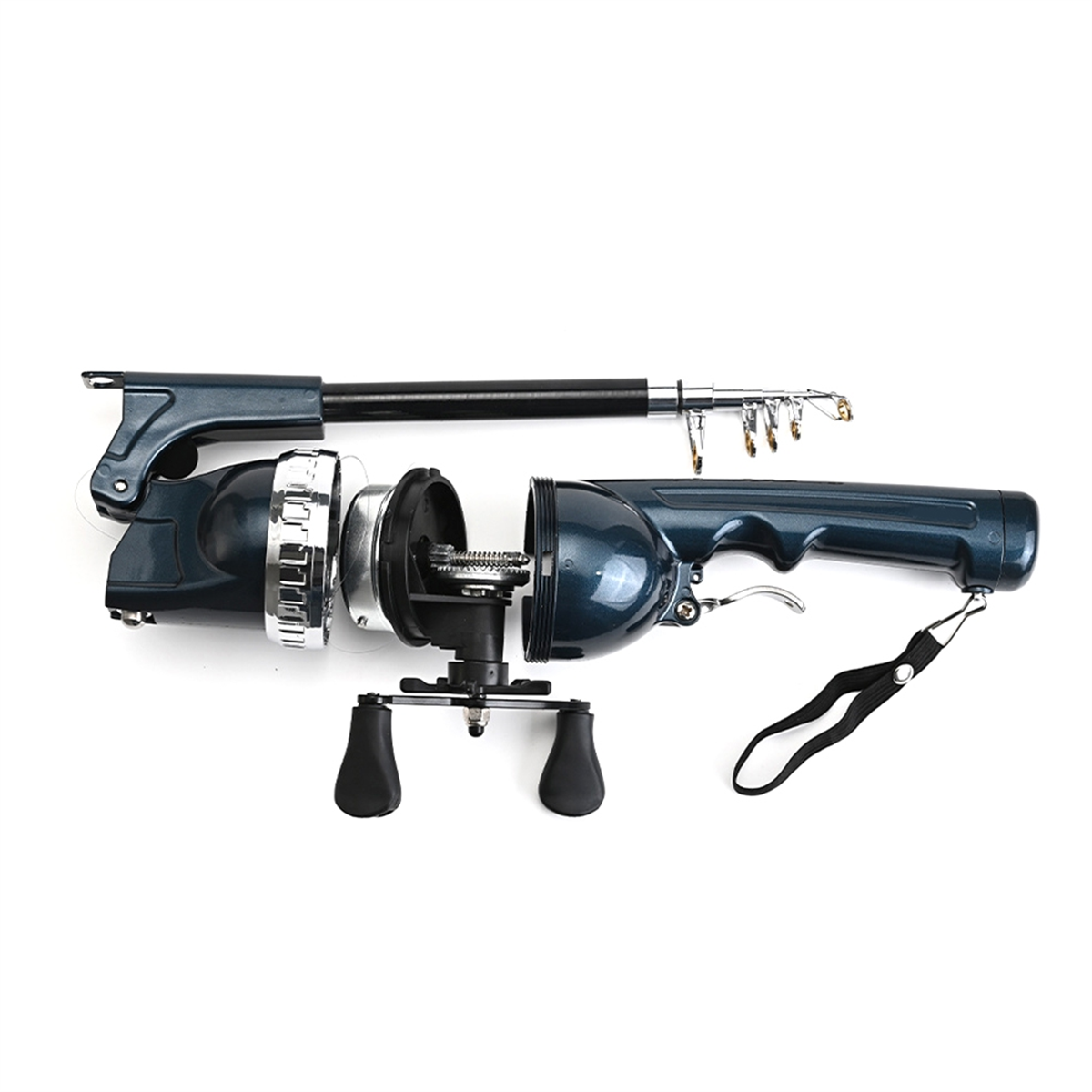 Fly Line - X59A_Portable Folding Fishing Rod Telescopic Fly