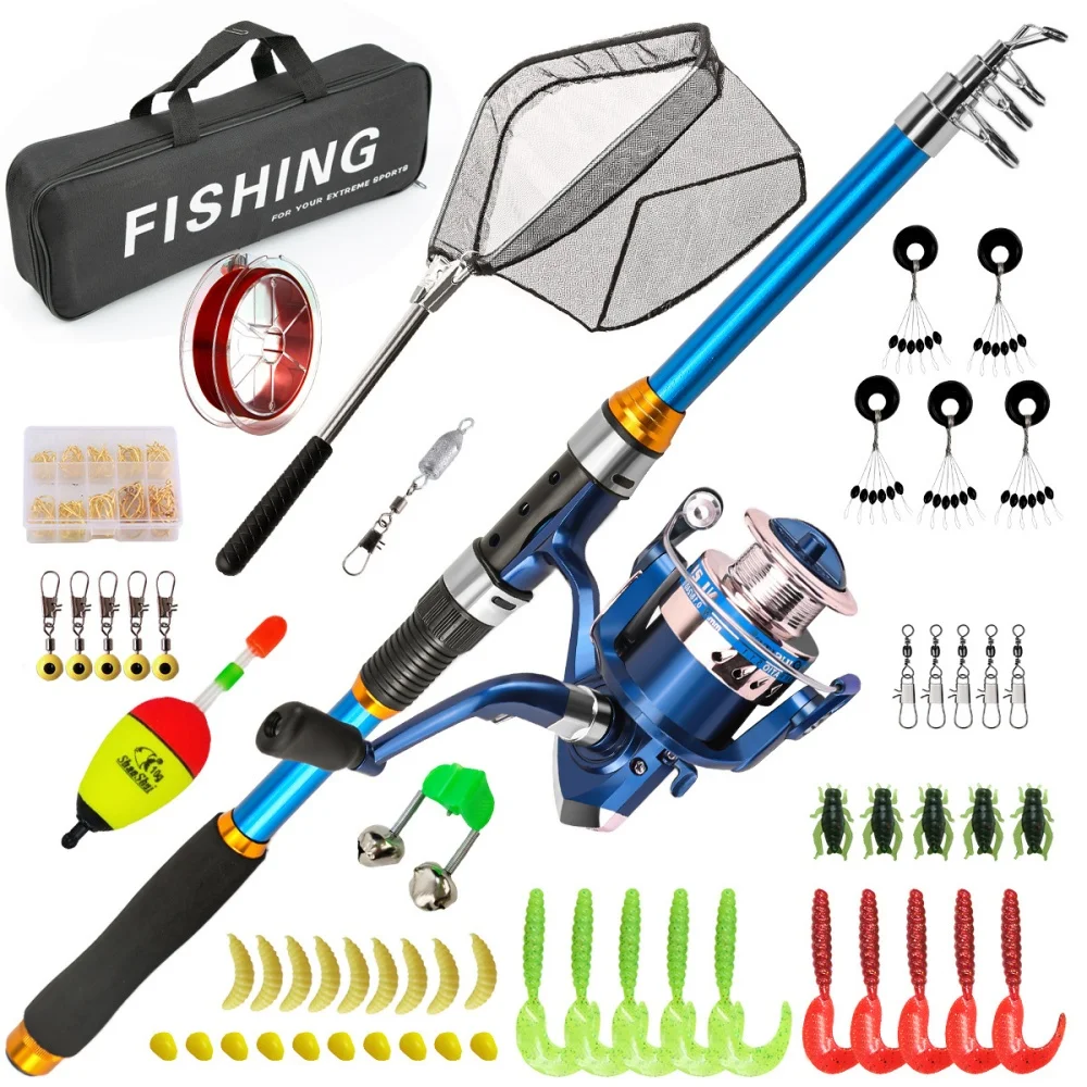 Freshwater Line - 2.1-3.6M Telescopic Glass Fiber Fishing Rod