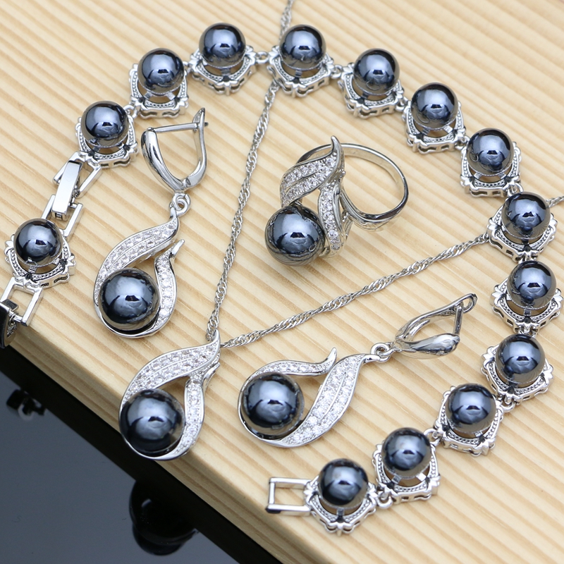 Black Pearls 925 Silver Jewelr - Freshwater Line 리뷰 및 가격