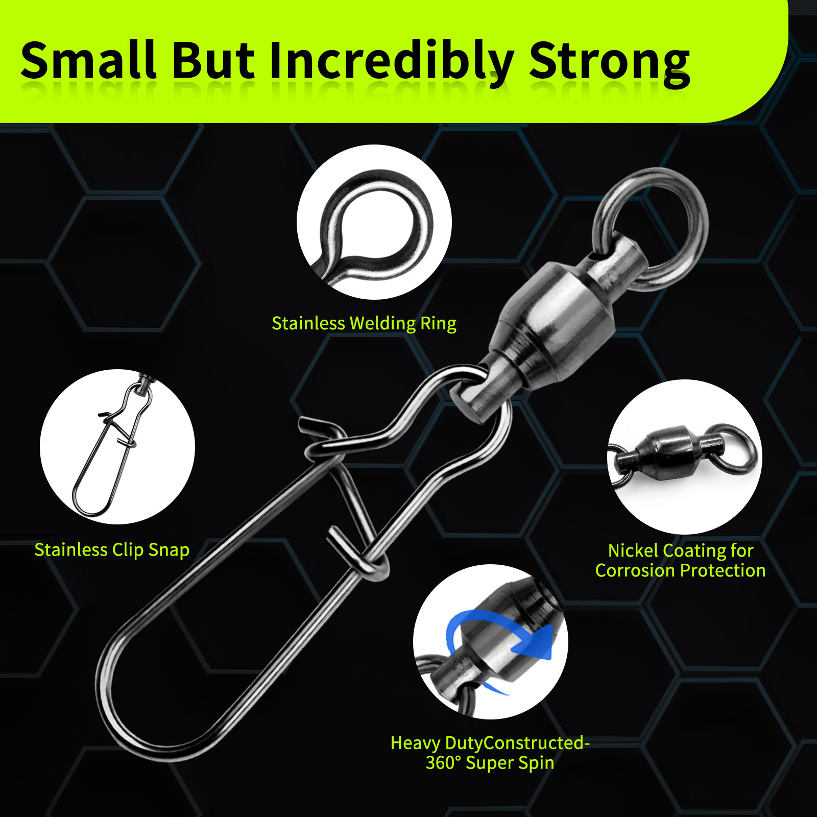 9KM 10PCS Ball Bearing Swivel  - Saltwater Line 리뷰 및 가격