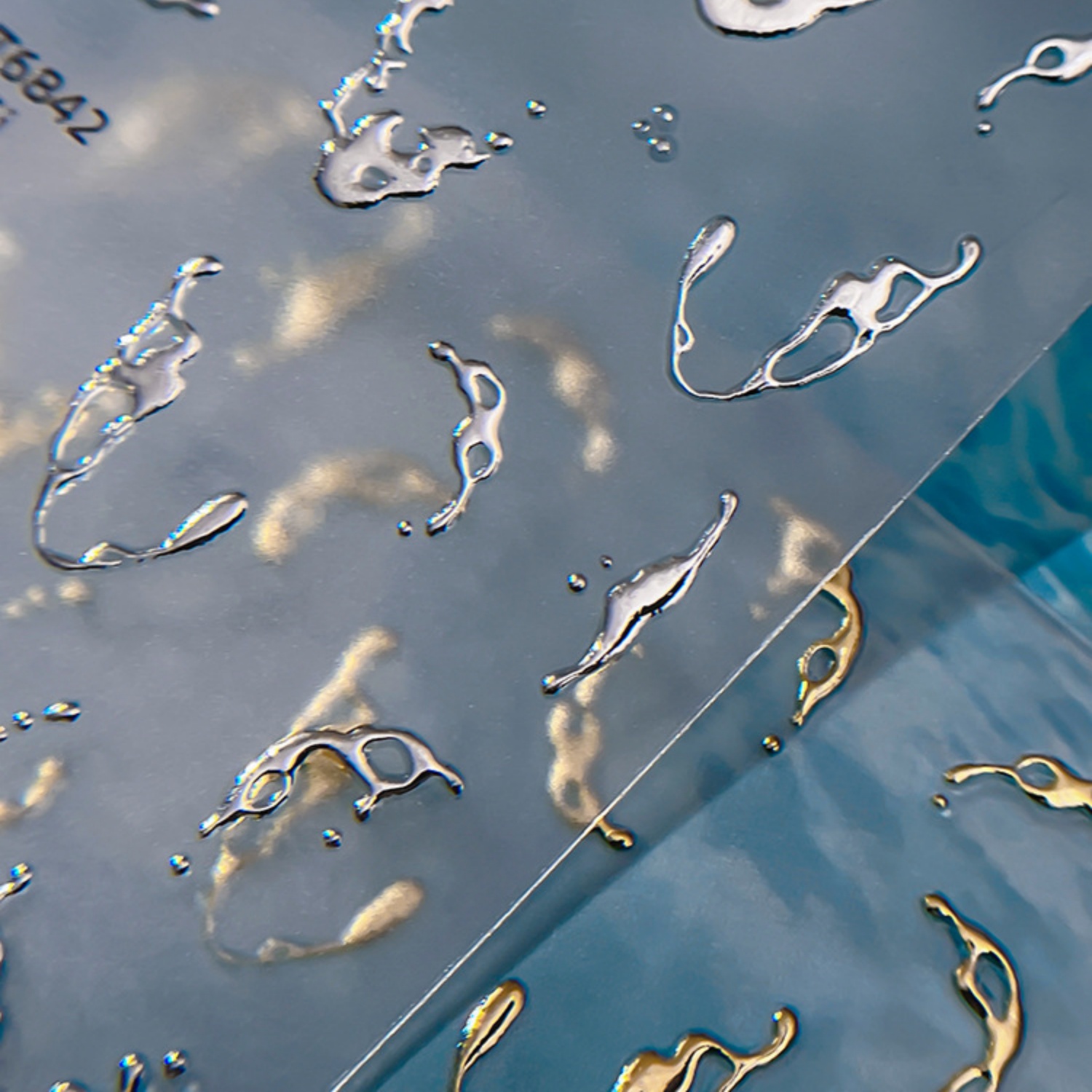 Gold Foil Water Splash 5D Nail - Freshwater Line 리뷰 및 가격