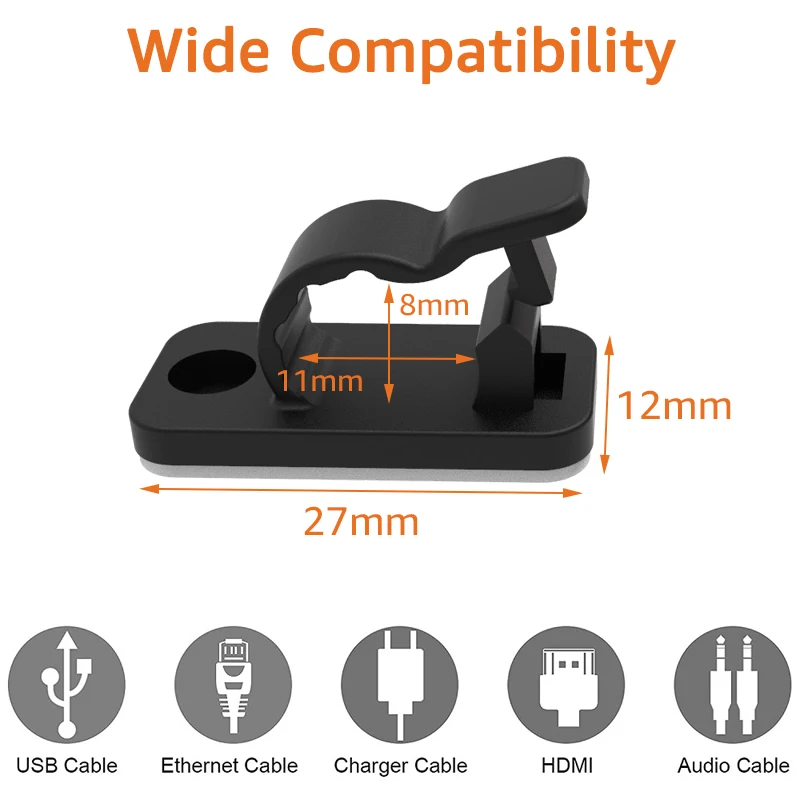 10/50PCS Cable Organizer Clips - Tippet Line 리뷰 및 가격