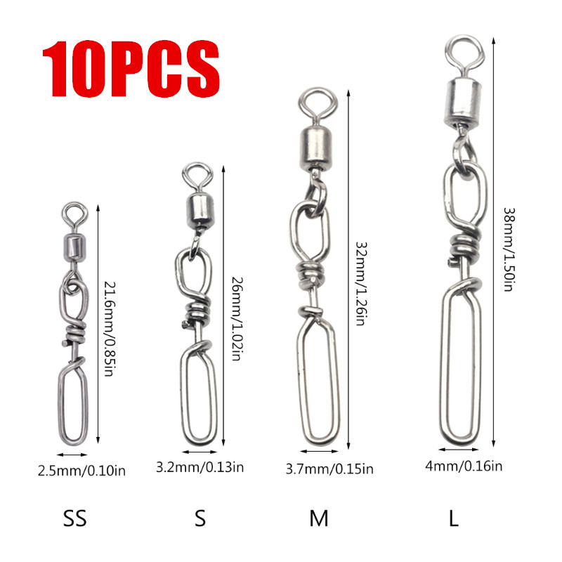 10Pcs Stainless Steel Quick Sn - Saltwater Line 리뷰 및 가격