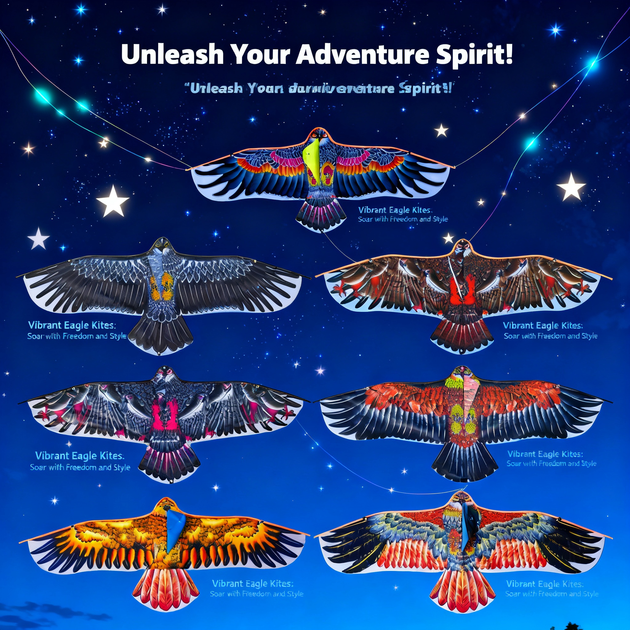 1.1m Eagle Kite With 30m Kite  - Fly Line 리뷰 및 가격