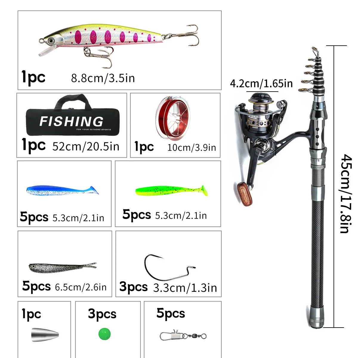 Carbon Telescopic Luya Rod Ful - Fishing Line Box 리뷰 및 가격