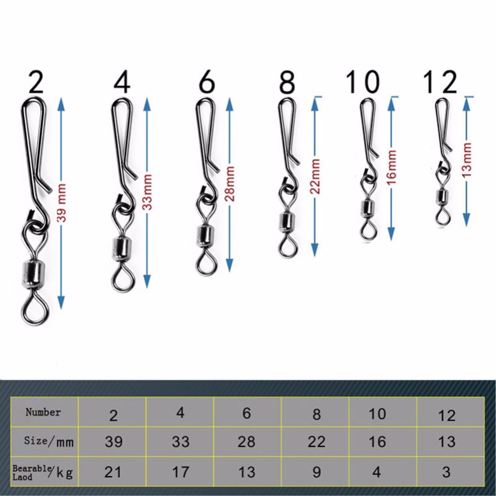 50pcs Box Rolling Swivel With  - Fishing Line Box 리뷰 및 가격